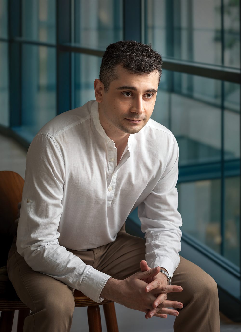 Felipe Caggiano, nutricionista, no consultório